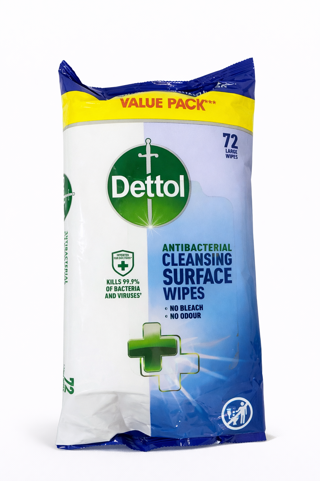 Dettol Antibacterial Wipers 72'S