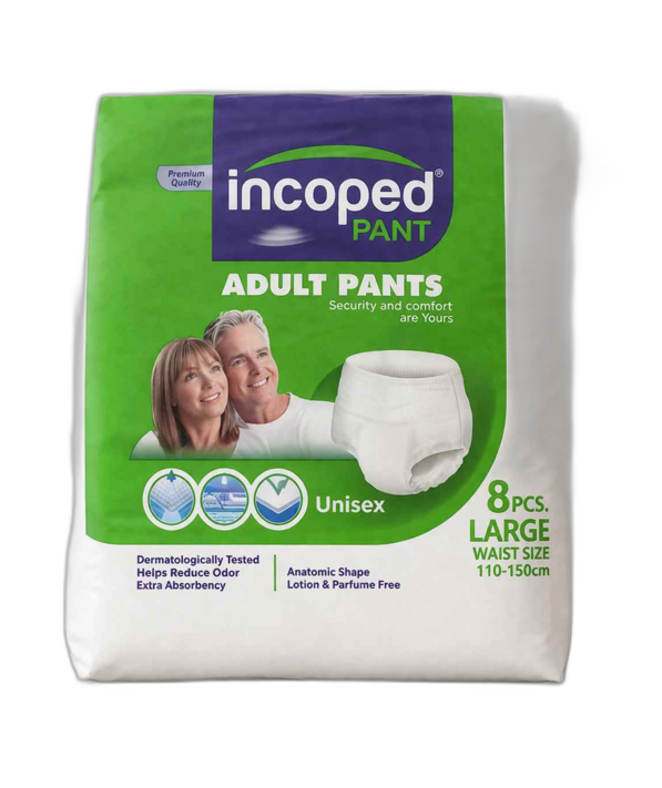 Incoped Adult Diapers Large 30'S