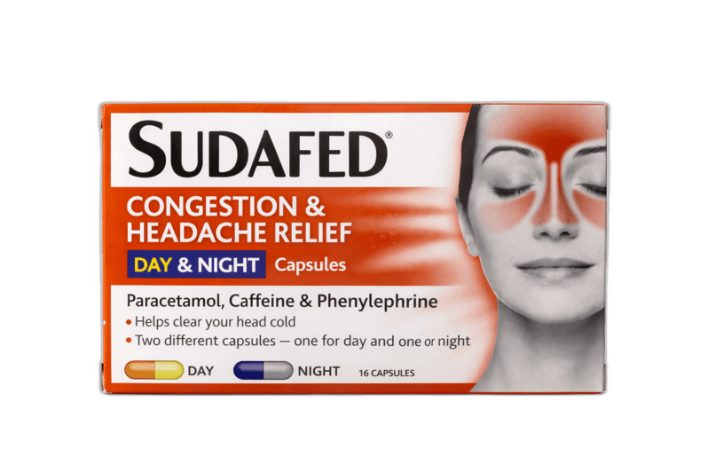 Sudafed Congestion & Headache Relief Caps