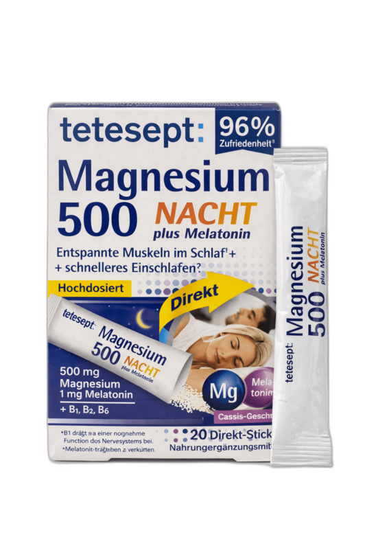 Tetesept Magnesium 500Mg Plus Melatonin Sachets 20S