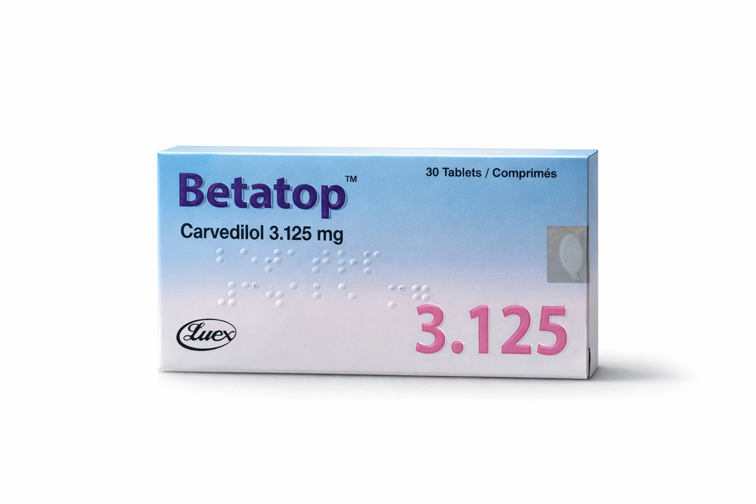 Betatop 3.125Mg Tabs 30S