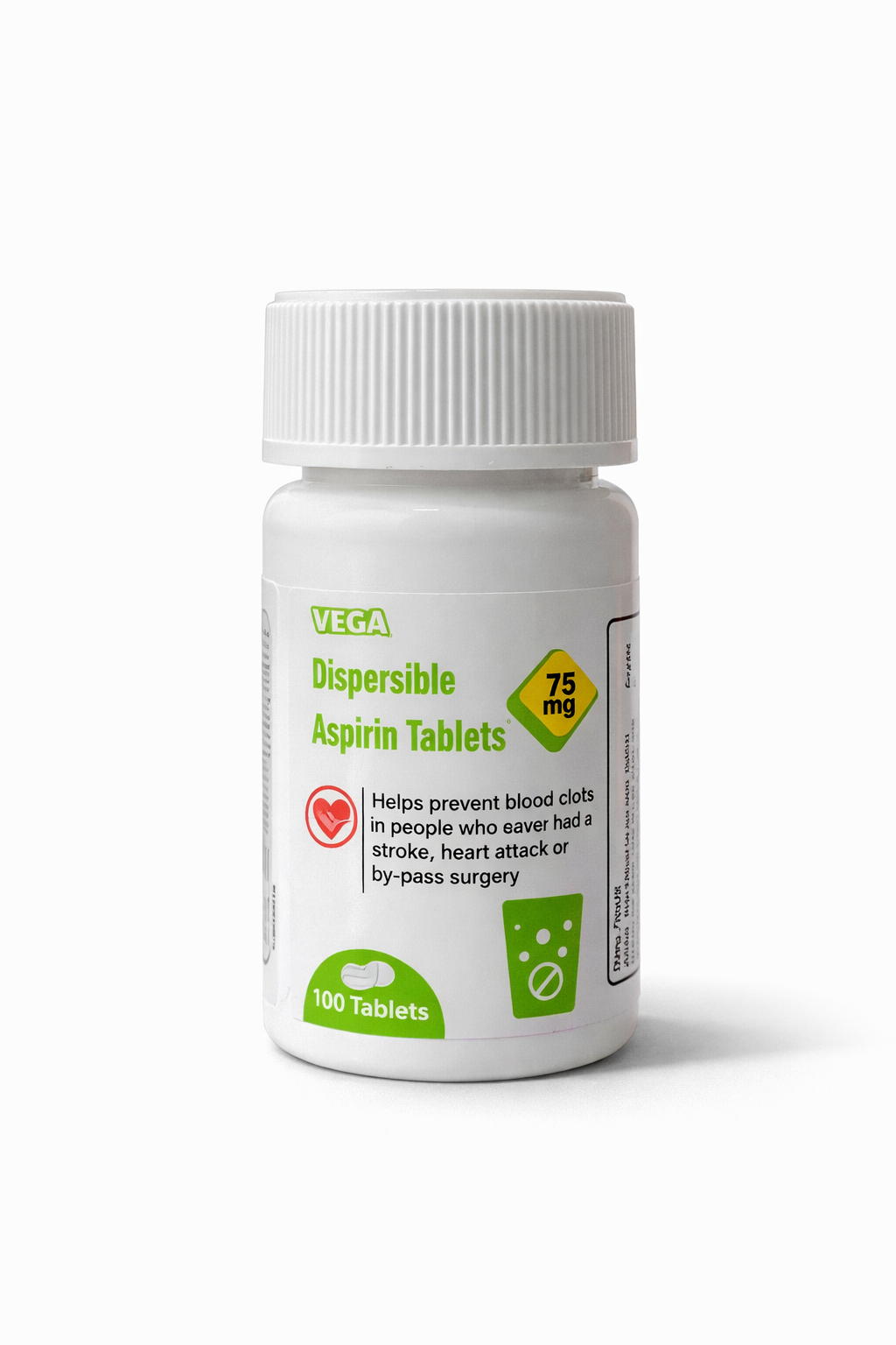 Dispersible Aspirin 75Mg Tabs Vega