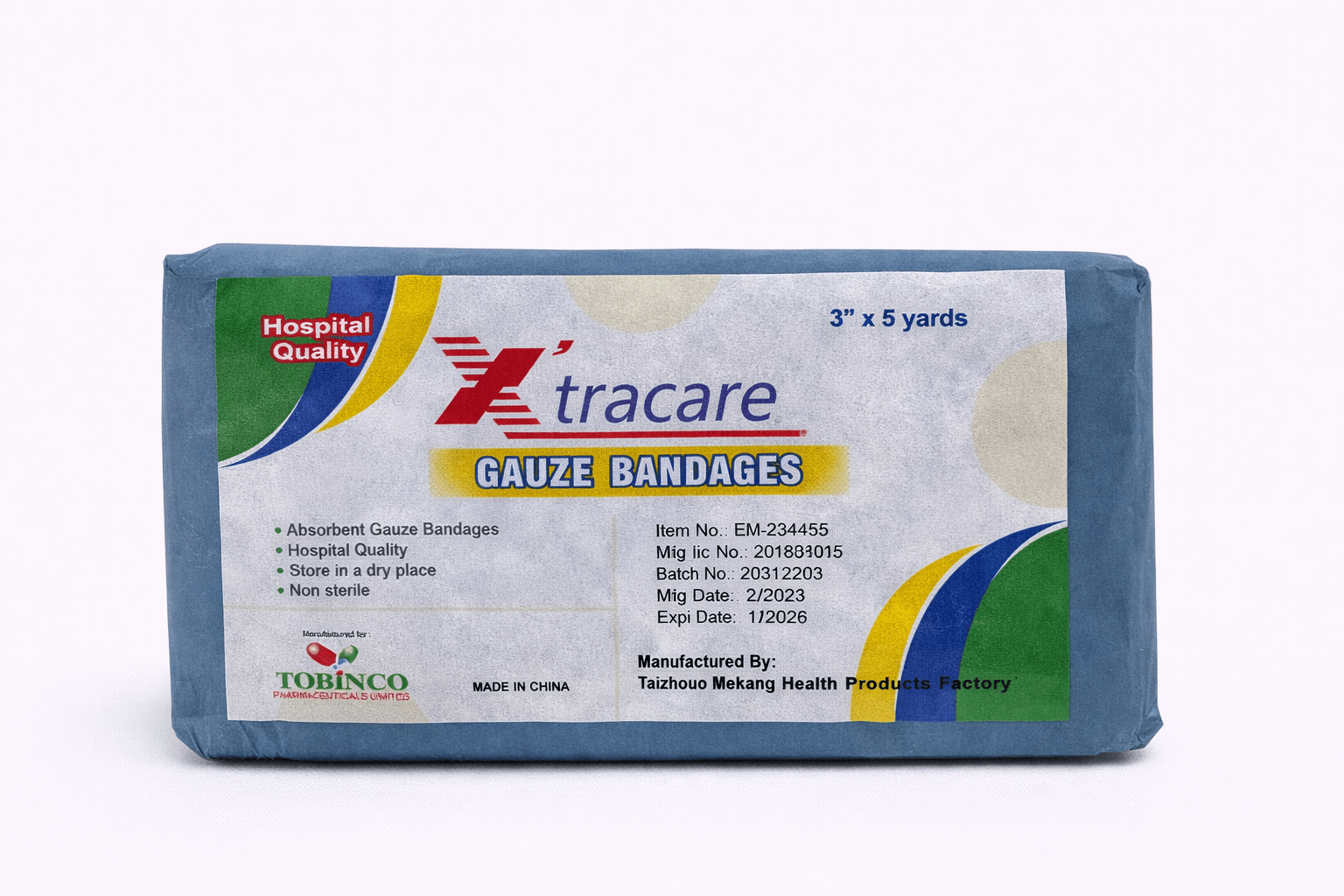 Gauze Bandages 3" 12'S