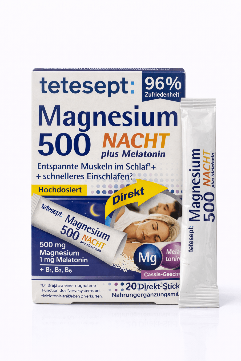 Tetesept Magnesium 500Mg Plus Melatonin Sachets 20S