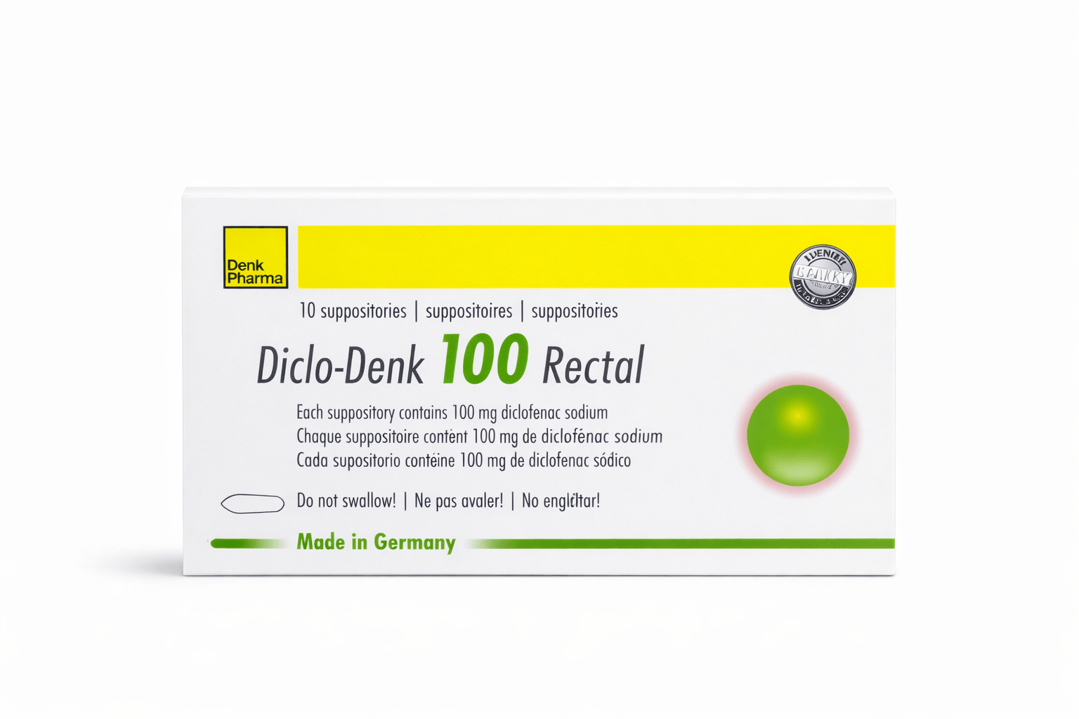 Diclo Denk 100Mg Supp 10'S